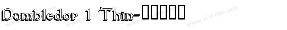 Dumbledor 1 Thin字体转换